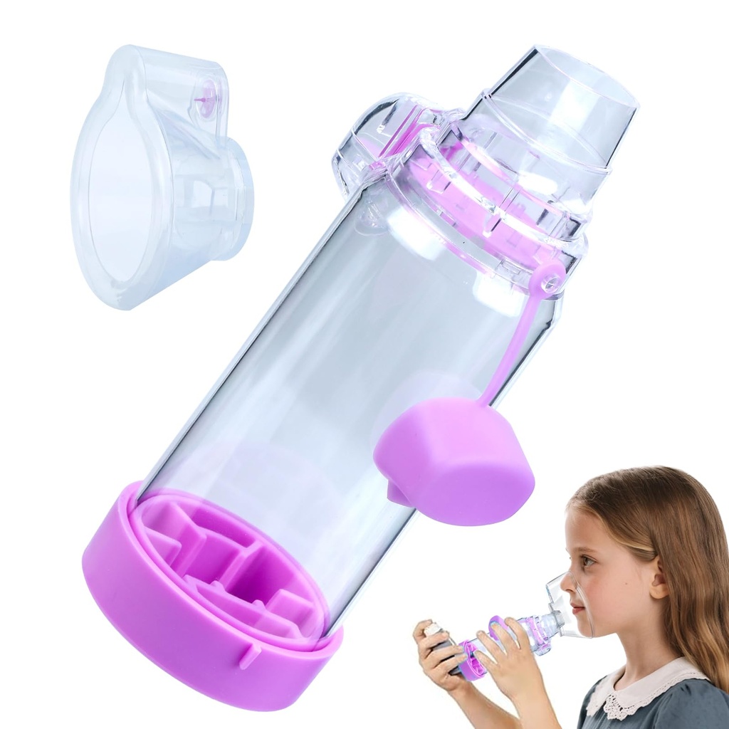 Inhaler Spacer for Kids, FSA-HSA Eligible, OTC Spacer for Inhaler Children (Purple/Kids)