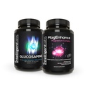 Intelligent Labs 2-σε-1 Bundle of MagEnhance Triple Magnesium Complex (Συμπλήρωμα Θρεονικού Μαγνησίου με Mg Taurate και Mg Glycinate) + Συγκρότημα Κοινής Φροντίδας Γλυκοσαμίνης και Χονδροϊτίνης με MSM