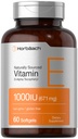 Horbäach Vitamin E 1000 iu Softgels | 671mg | 60 Count | Non-GMO and Gluten Free Naturally-Sourced Formula | D-Alpha Tocopherol