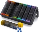 Weekly Pill Organizer 1 φορά την ημέρα (μαύρο) και Weekly Pill Organizer 2 φορές την ημέρα (διαφανές-μαύρο)