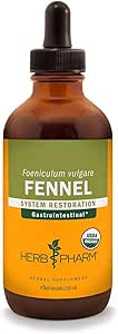 Βότανο Pharm Certified Organic Fennel Liquid Extract for Digestive System Support - 4 Ουγγιά