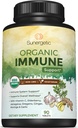 USDA Organic Immune Support Supplement – Organic Immune Health Supplement with Vitamin C, Elderberry, Astragalus, Oregano, Ginger, Moringa & Garlic – Organic Immune System Support - 90 Immune Tablets