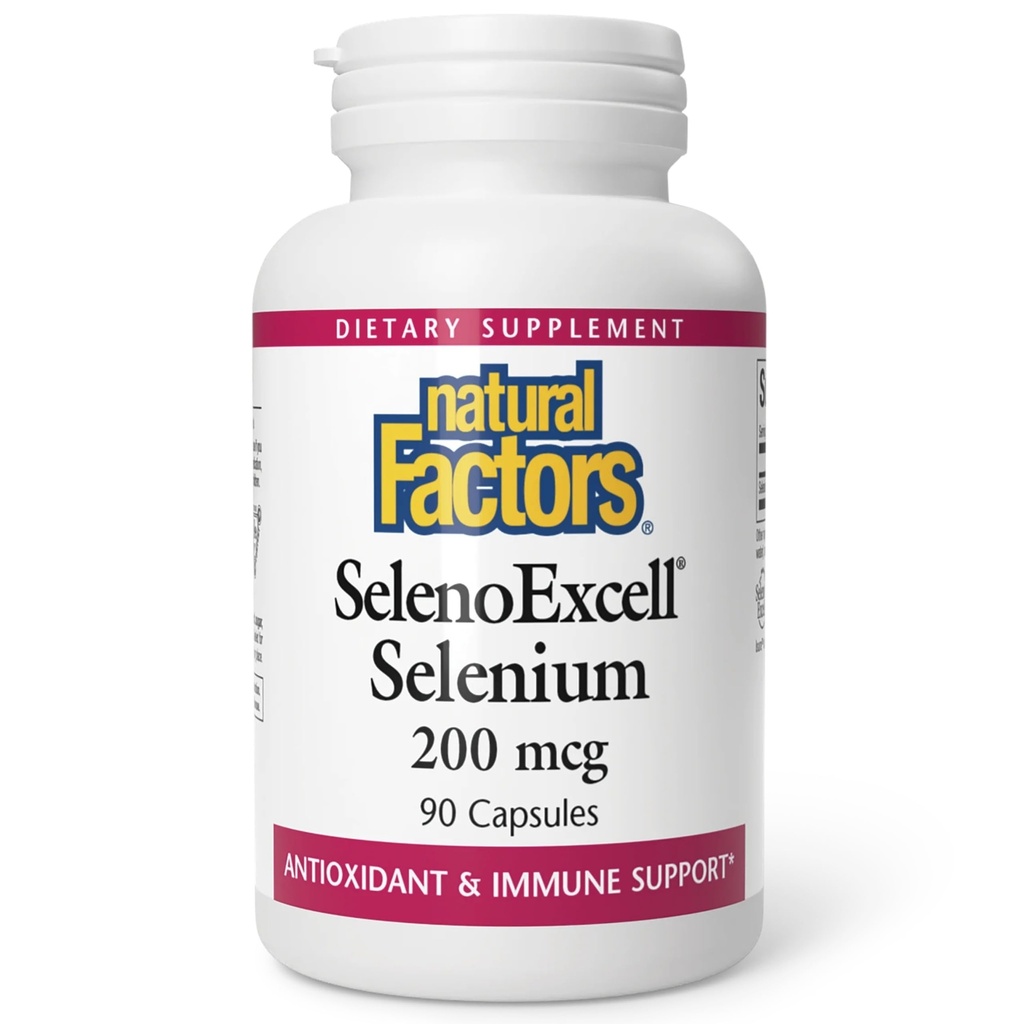 Φυσικοί Παράγοντες, SelenoExcell Selenium 200mcg, Αντιοξειδωτικό & Ανοσολογική Υποστήριξη, 90 Κάψουλες