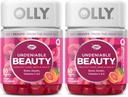 OLLY Undesiable Gummy ομορφιάς, για τα μαλλιά, δέρμα, νύχια, βιοτίνη, βιταμίνη C, κερατίνη, Chewable συμπλήρωμα, Grapefruit, 30 Ημέρα προσφοράς - 120 Count