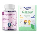 Hyland's Naturals Kids Organic Elderberry Plus Gummies + 4Kids Cold & Cough, Daytime (4 fl. oz.) & Nighttime (4 fl. oz.) Value Pack, Cough Syrup - 48 Vegan Kids Gummies + 8oz. Cold & Cough Syrup