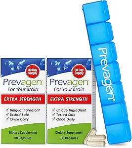 Prevagen Extra Strength - 60 Capsules (2 Month Supply) | Formulated for Your Brain | 20mg of Apoaequorin Plus Vitamin D3 with 7-Day Pill Minder