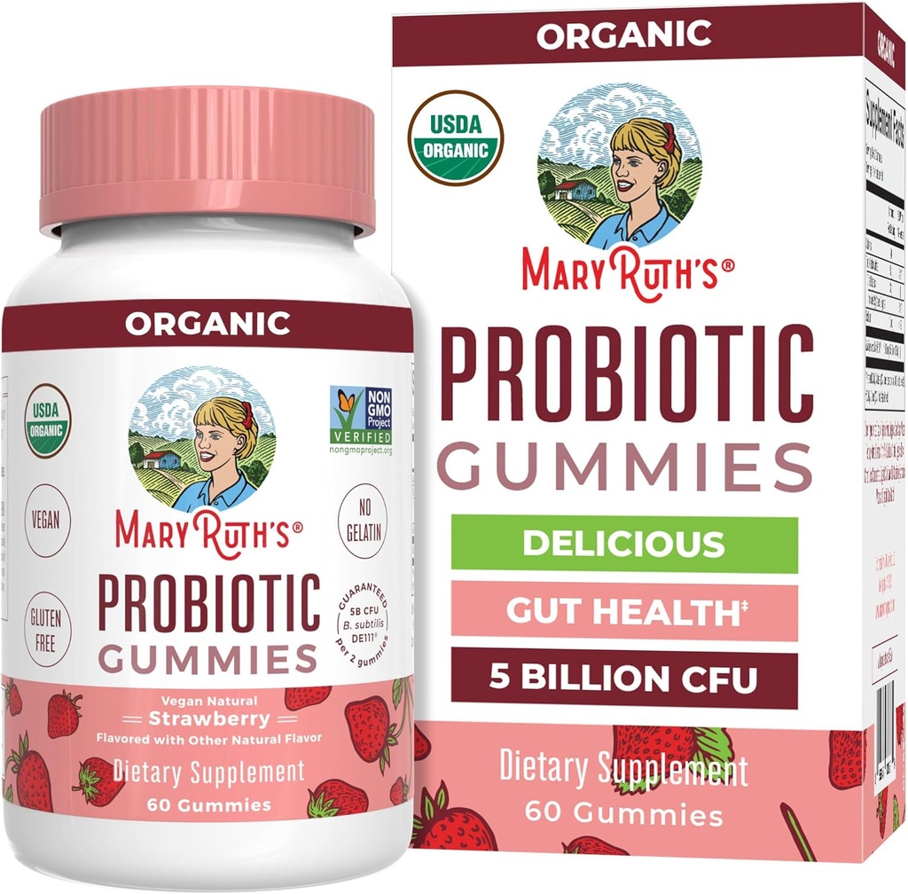 MaryRuth Organics USDA Organic Probiotic Gummies 