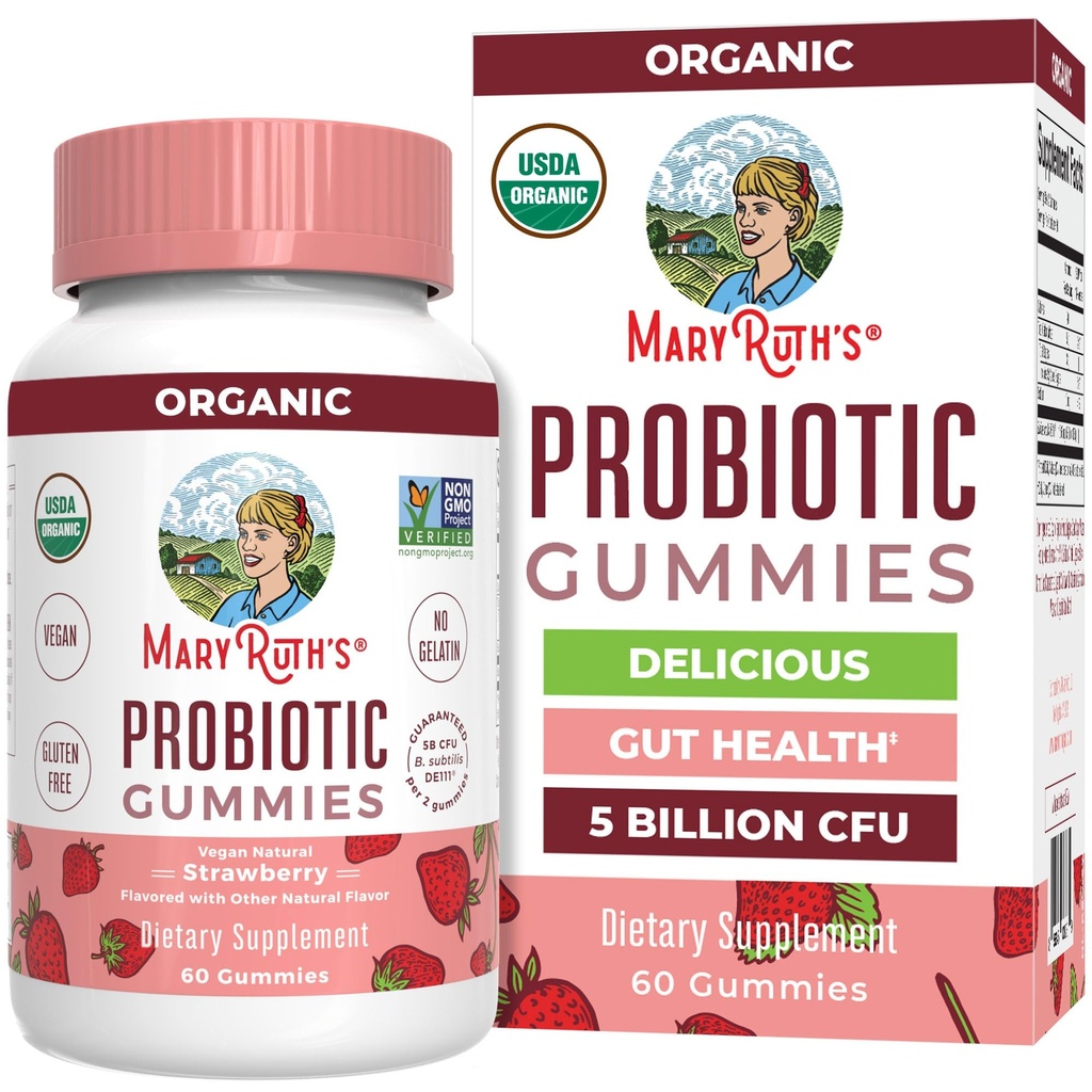 MaryRuth Organics USDA Organic Probiotic Gummies 