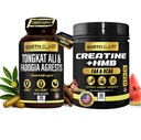 Earth Elixir Fadogia Agrestis + Tongkat Ali & Creatine HMB + EAAs Bundle — Vitality, Strength & Recovery Stack | Muscle Growth, Energy & Performance Support