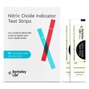 Berkeley Life Nitric Oxide Test Strips - at-Home, Non-Invasive Saliva Testing Kit to Assess Nitric Oxide Levels for Men & Women - 10 Individually Sealed Indicator Strips