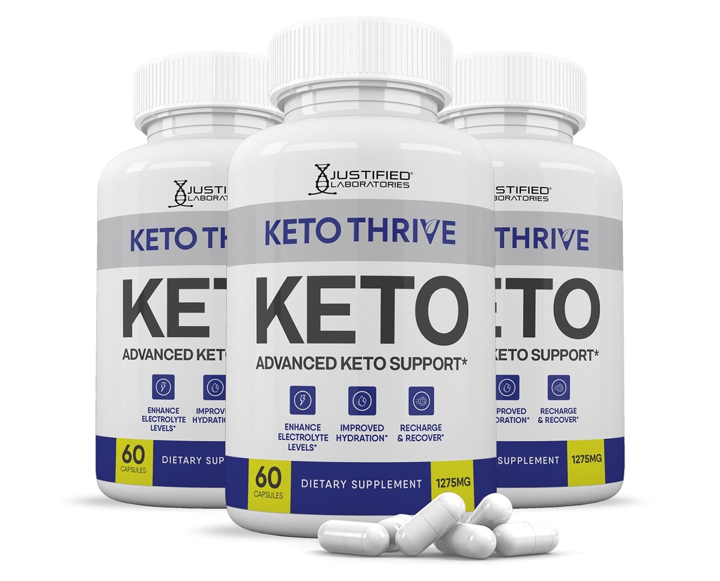 (3 Pack) Keto Thrive Keto ACV Pills 1275MG Keto Support Blend Capsule Alternative to Keto ACV Gummies Formulated with Apple Cider Vinegar Extra Virgin Olive Oil Powder Green Tea Leaf 180 Capsules