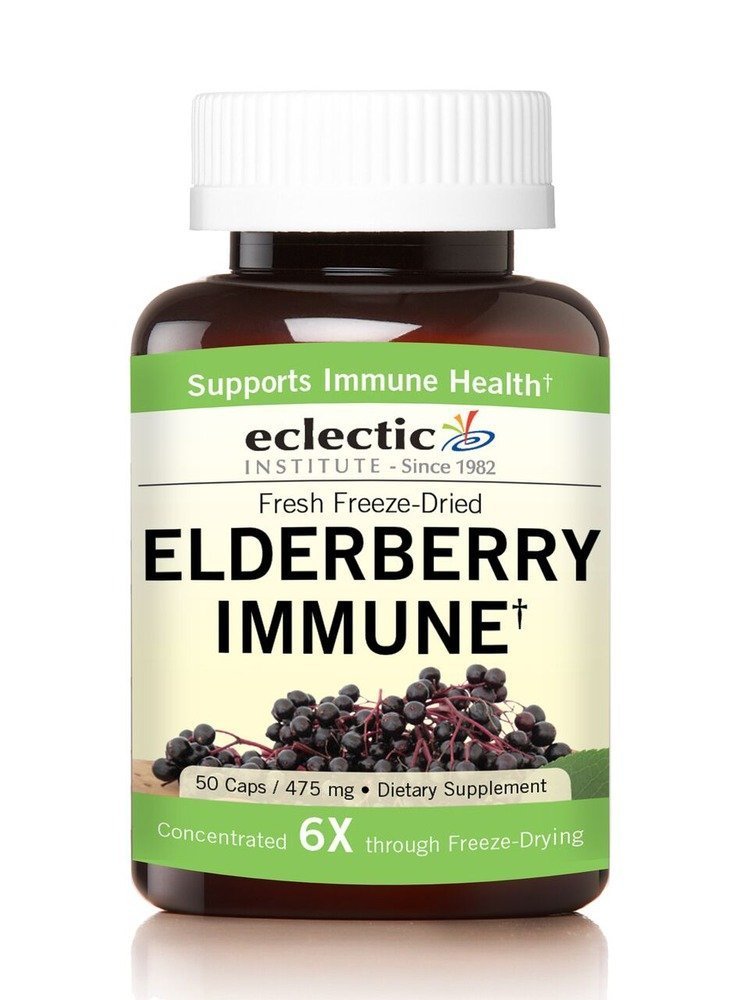 Eclectic Elderberry Immune Freeze Dried Vegetables, Green, 50 Count