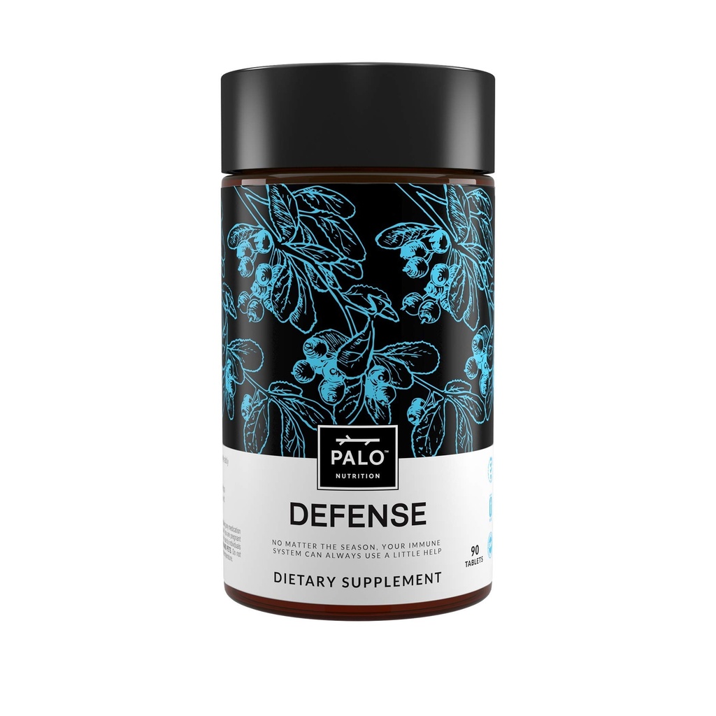 PALO Defense Wellness Formula Vitamins & Herbal Blend - Immune System Support Supplement - with Elderberry, Vitamin C, Zinc, Echinacea, Astragalus, Andrographis— 90 Tabs