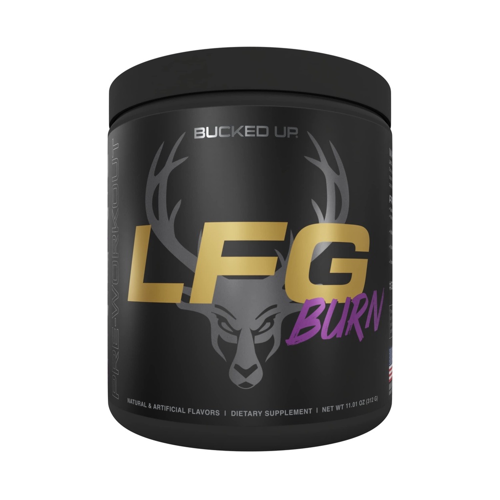 Bucked Up LFG Pre Workout - Supplement Powder for Energy, Pump, Endurance and Burn (30 Servings) (Razzle Dazzle)