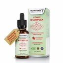 Liquid Vitamin B Complex – High-Potency and Complete B-Vitamin Drops for Energy, Metabolism, and Immune Support – Strawberry Flavored, Non-GMO, Sugar-Free – 60 Servings (2oz)