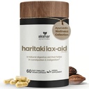 AKSHAR Ayurveda - Haritaki Lax Aid Capsules for Natural Constipation Relief & Indigestion Support - Plant Based Digestive Aid for Regularity & Gentle Rejuvenation - Vegan Cruelty Free (60 Count)