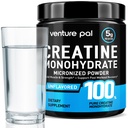 Venture Pal Creatine Monohydrate – Micronized, Unflavored Powder for Men and Women, Workout & Performance Support