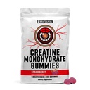 Ekkovision Creatine Monohydrate Gummies for Men and Women, Orange Citrus Flavor, Sugar Free Creatine Gummies for Pre Workout, Muscle Strength and Recovery, Vegan & Travel Friendly, 300 Ct, 60 Servings