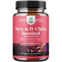 Myo-Inositol & D-Chiro Inositol Κάψουλες - Choline Inositol συμπλήρωμα για τον κύκλο και τη γονιμότητα Υποστήριξη - Γυναικείο συμπλήρωμα ισορροπίας ορμονών με Myo & D-Chiro Inositol Plus Choline Bitartrate