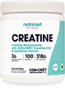 Nutricost Creatine Monohydrate Powder for Women, Micronized, Unflavored, 100 Servings - Vegetarian, Non-GMO, Gluten Free