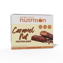 FITWISE - High Protein Layer Bars, 15g Protein, Low Calorie, Low Fat, Low Cholesterol, Aspartame Free, Vegetarian Breakfast Snack Bar, 7 Servings Per Box (Caramel Nut)