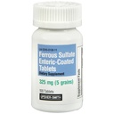 Upsher-Smith Ferrous Sulfate 325 mg - 100 Tablets, Pack of 3