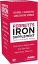 Iron Supplement, Ferrous Fumarate 325mg, (106mg Elemental Iron), Gentle on Stomach, 60 Tablets