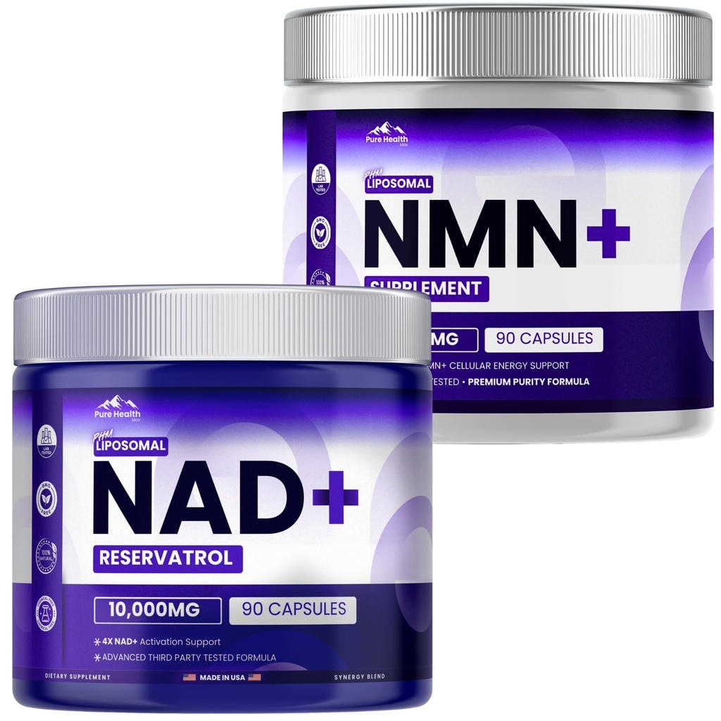PURE HEALTH MAX NAD + NMN Supplement Bundle