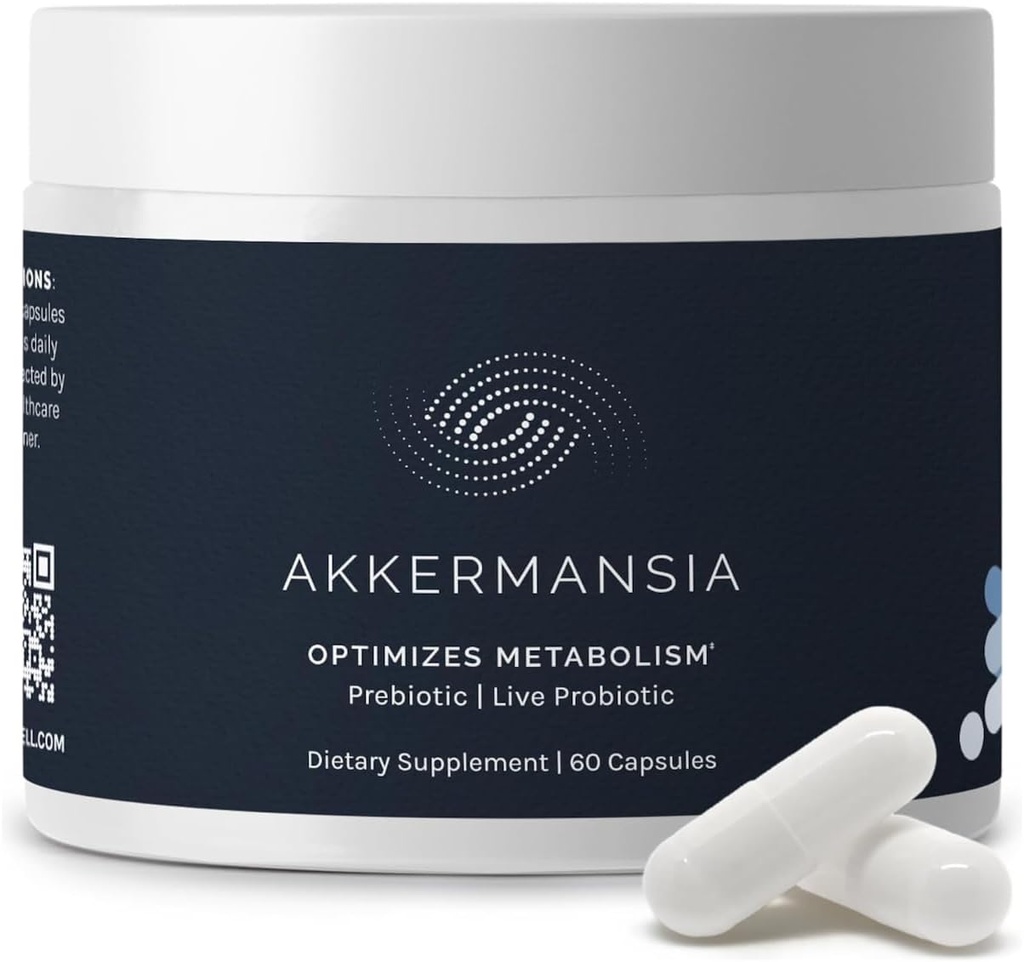 InfiniWell Akkermansia Probiotic for Digestive Health - Υποστήριξη Υγιεινή μακροζωία, Ανοσία & Ισορροπημένη Μικροβιομή με Akkermansia Muciniphila Probiotics (60 Κάψουλες)