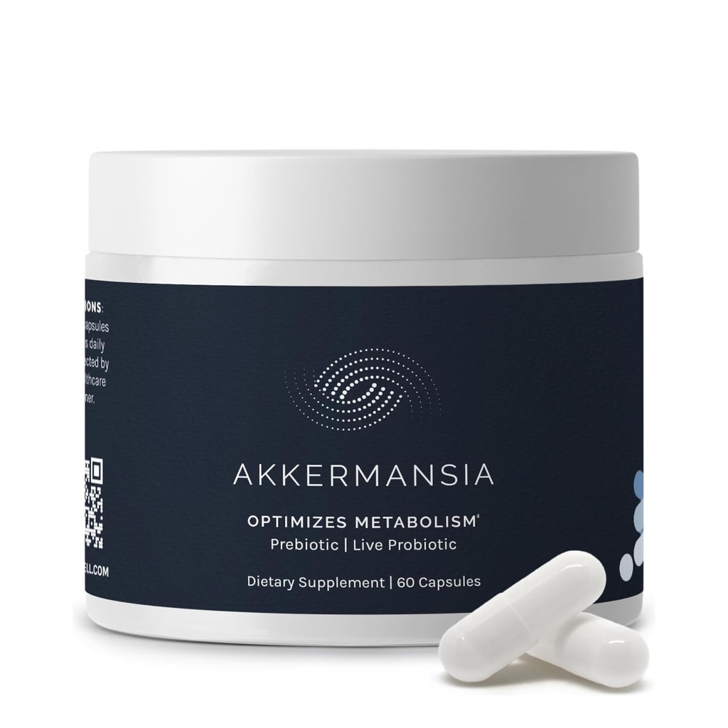 InfiniWell Akkermansia Probiotic for Digestive Health - Υποστήριξη Υγιεινή μακροζωία, Ανοσία & Ισορροπημένη Μικροβιομή με Akkermansia Muciniphila Probiotics (60 Κάψουλες)