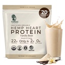 USDA Organic Hemp Protein Powder for Women & Men - Vanilla Bean Pure Natural - Plant Based Powder, Vegan, Gluten Free, Keto - Hemp Seed Powder Cold-Pressed (20 Servings (1.39 lb), Vanilla)