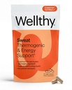 Wellthy Daily Thermogenic Capsimax, Green Tea & L-Carnitine Belly Thermogenic for Women Natural Weight Loss, Craving Control & Energy Support, 60 Count Capsules
