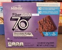 Fiber NOW Millville 70 Calories Soft Baked Bars Chocolate Fudge 5.29oz 150g