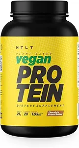 Vegan Protein by HTLT | Plant Based Protein Powder | Pea & Rice Protein Powder Blend | for High-Protein Shakes and Baked Treats, (Chocolate Peanut Butter)