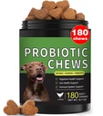 Probiotics for Dogs - 180 Dog Probiotics Chews with 5 Enzymes & 4 Prebiotics for Digestive and Gut Health - Diarrhea & Bowel Support, Yeast Balance, Immunity, Allergies & Itchy Skin (Chicken)