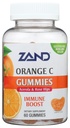 ZAND Ανοσία Πορτοκαλί Βιταμίνη C Gummies, Ευεξία και συμπλήρωμα υποστήριξης του ανοσοποιητικού, Μασώμενο Βιταμίνη C w/Citrus Βιοφλαβονοειδή, Rose HIPS και Acerola, Vegan, Χωρίς γλουτένη, 60-ημέρα εγγύηση, 30 εξυπηρετήσεις