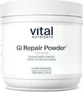 Vital Nutrients GI Repair Powder | Leaky Gut Powder with L Glutamine and Zinc | Digestive Enzyme Supplement to Support Gut Health and Digestion | Gluten Free | 40 Servings