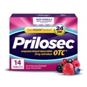 Prilosec OTC, Omeprazole Delayed Release 20mg, Acid Reducer, Treats Frequent Heartburn for 24 Hour Relief, All Day, All Night*, Heartburn Medicine, 20mg, Wildberry Flavor, 14 Tablets