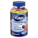 TUMS Gummy Bites Dietary Supplement for Occasional Heartburn Relief, Upset Stomach and Acid Indigestion, Cherry Berry Burst - 108 Count