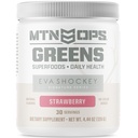 MTN OPS Eva Shockey Signature Series Super Greens Βιολογικά Super Foods Σκόνη, Φράουλα, 30 Σερβιρίσματα, Φράουλα, 4.4 Ουγγιά