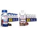 Ensure Plus Nutrition Shake, 24 Count, With 16 Grams of Protein, Meal Replacement & Max Protein Milk Chocolate Nutrition Shake, 30g Protein, 1g Sugar, 4g Comfort Fiber