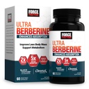 FORCE FACTOR Ultra Berberine Ενισχυμένη Απορρόφηση, με Ceylon Cinnamon, Dihydroberberine & Chromium, Απορρόφηση 5X, 2X Μεγαλύτερη Διαρκέστερη, Προώθηση της Μάζας του Σώματος Lean, 60 Καψάκια λαχανικών