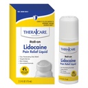 TheraCare 4% Lidocaine Roll-On | OTC Strength | Pain Relief Liquid | 2.5 oz. 73 mL | Non-Greasy, Unscented Formula | Topical Anesthetic