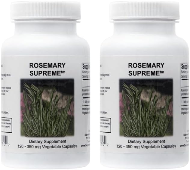 Supreme Nutrition Rosemary Supreme, 120 Pure Rosemary Vegetarian Κάψουλες (Pack of 2)