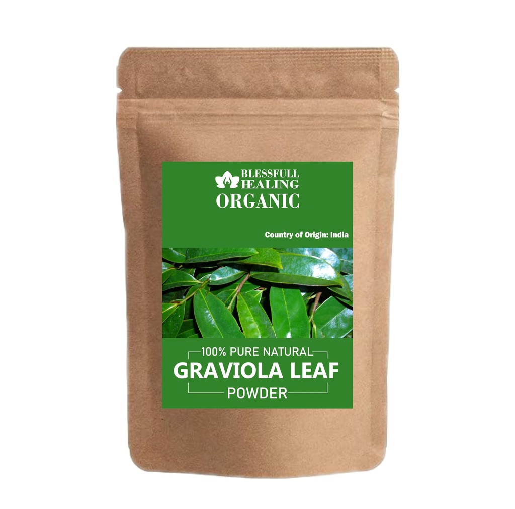 Blessfull Healing Organic Graviola Leaf Powder 100% Pure Natural 200 Gram / 7.05 oz