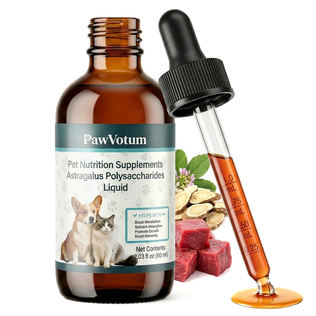 Dogs Immune Support Supplement, Supporting the Immune Systemand, Boost Metabolism, Promote Growth and Allergy Relief,Contains Astragalus, L-lysine, Taurine, and Vitamin C,2 FL Oz