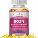 Iron Supplement for Women - High Absorption Iron Supplement with Vitamins C for Iron Level & Energy Support - Stomach Friendly Iron Softgels - Vegan | Non-GMO | Gluten Free | 60 Days Supply