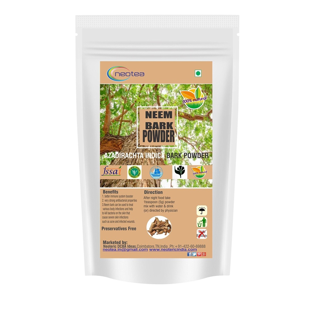 Neotea Neem Bark Powder 300g | Azadirachta Indica | 100% Pure & Natural | Finely Ground Botanical | Traditional Herbal Ingredient | No Preservatives