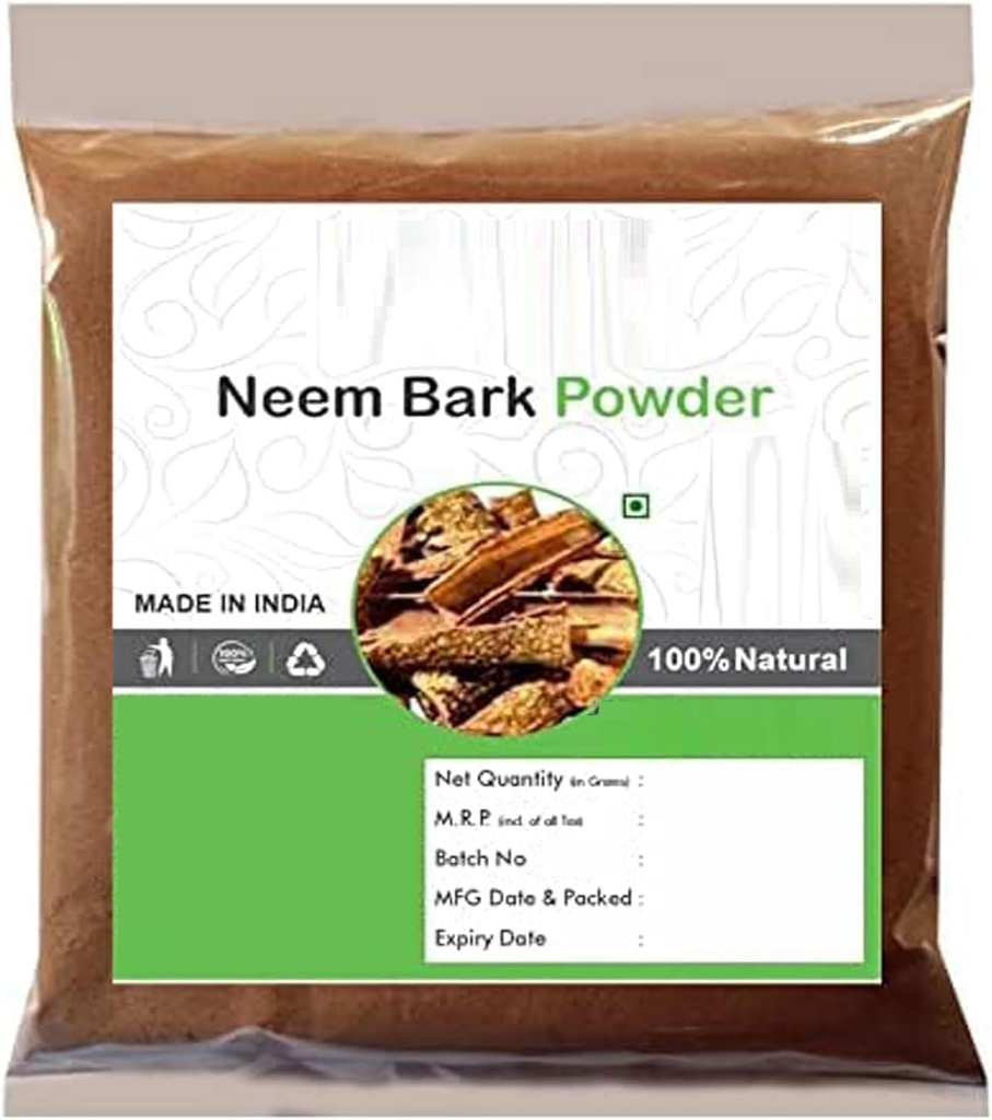 MM Neem Bark Powder Neem Chhal Powder, Useful in Tiredness, Skin Diseases, Vitamin Supplement,100gm