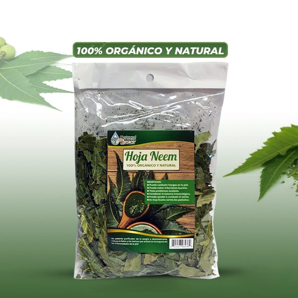 Hoja Neem Herbal/Tea 4 oz-113g Mexican Neem Leaves Supports Skin, Immune & Liver
